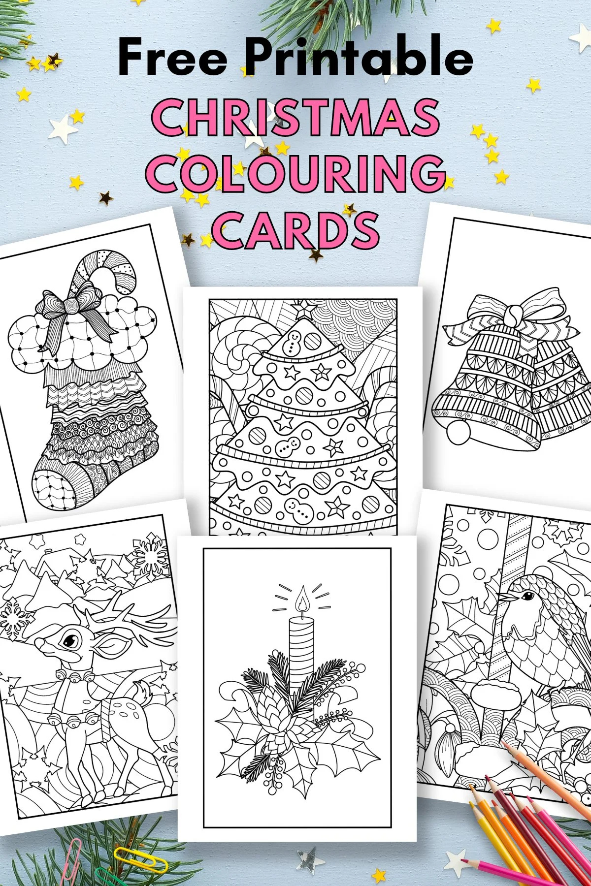 Free Printable Christmas Cards To Colour — Gathering Beauty pertaining to Free Printable Christmas Card Coloring