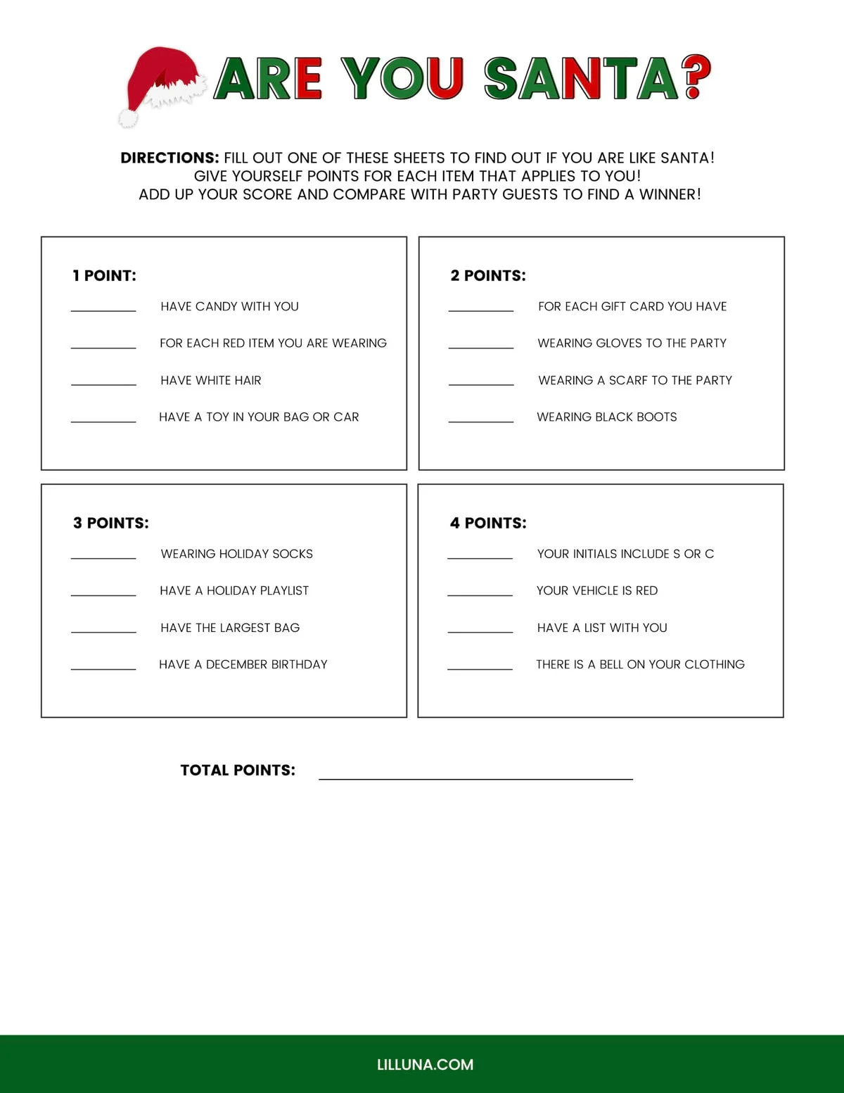 Free Printable Christmas Games {4 Freebies} | Lil&amp;#039; Luna intended for Free Christmas Printable Games