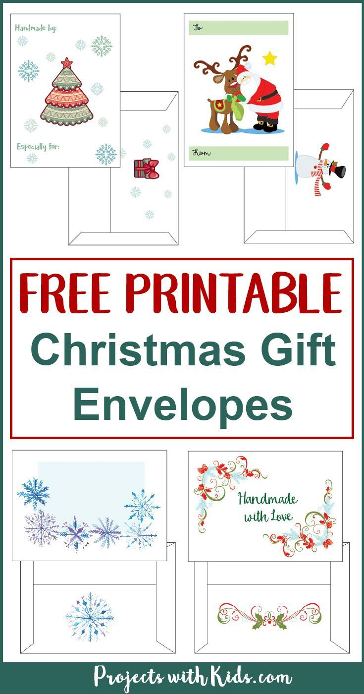 Free Printable Christmas Gift Envelopes pertaining to Printable Christmas Card Envelopes