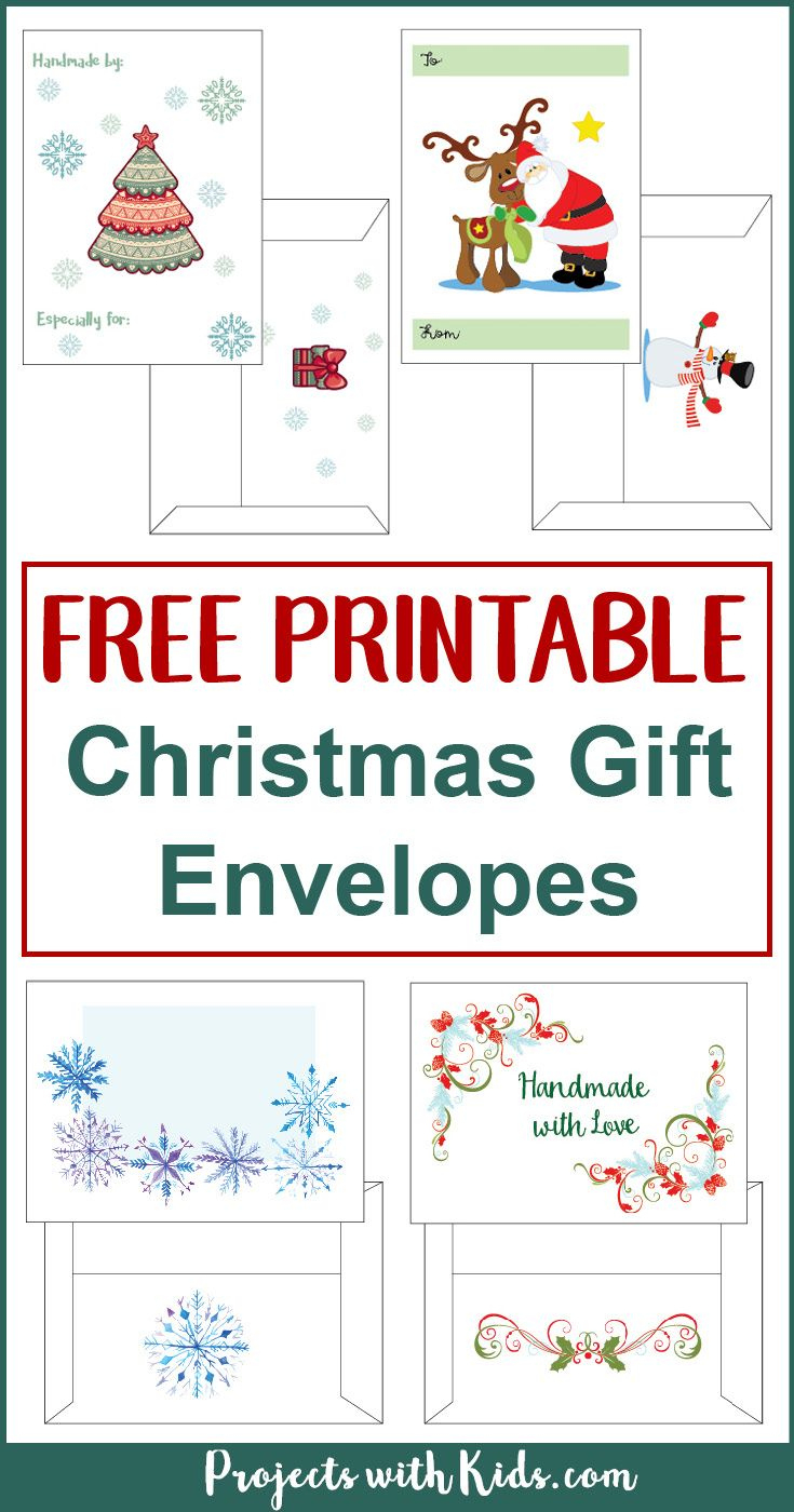 Free Printable Christmas Gift Envelopes regarding Printable Christmas Card Envelopes 5x7