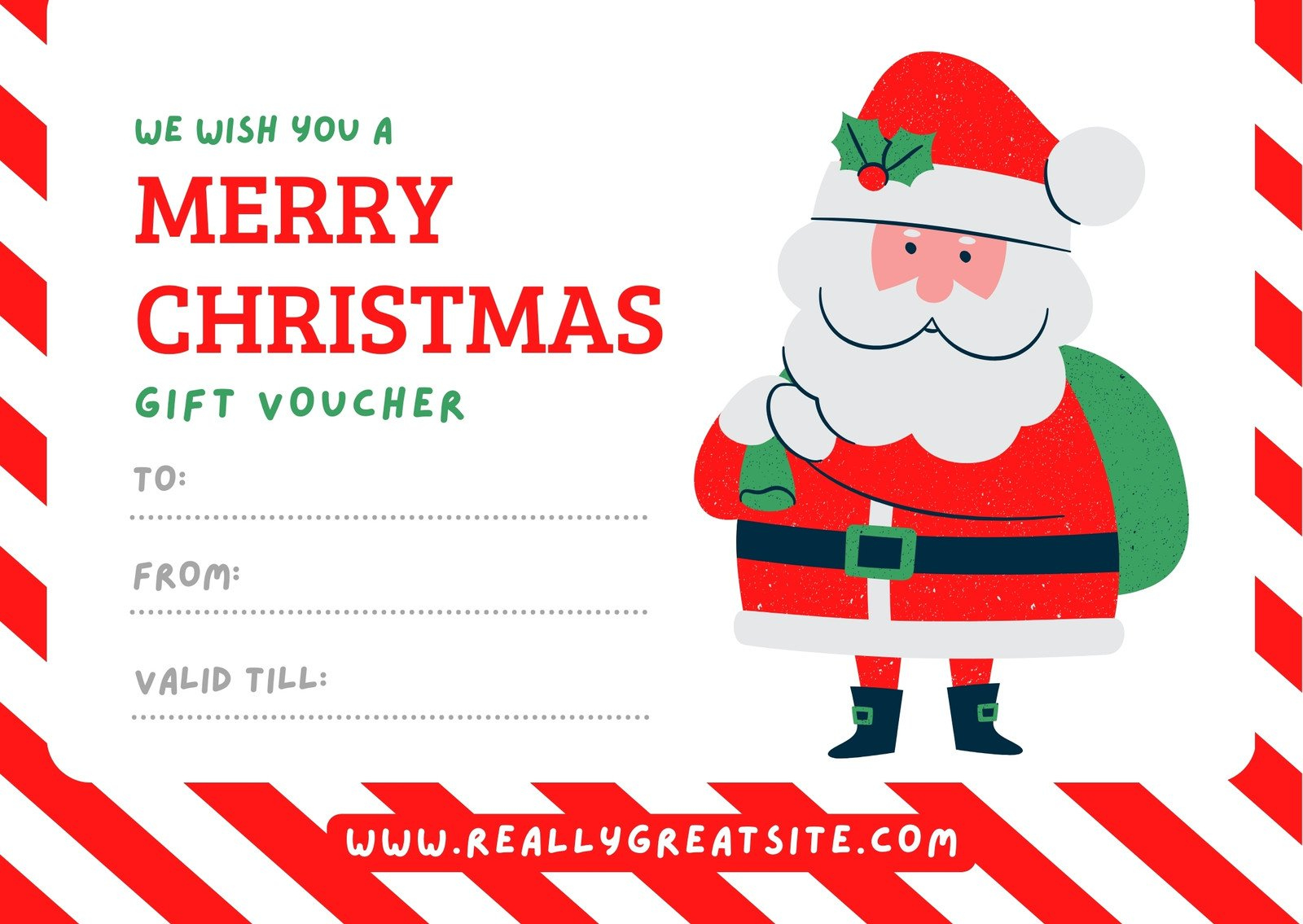 Free, Printable Custom Christmas Gift Certificate Templates | Canva regarding Christmas Gift Card Printable At Home