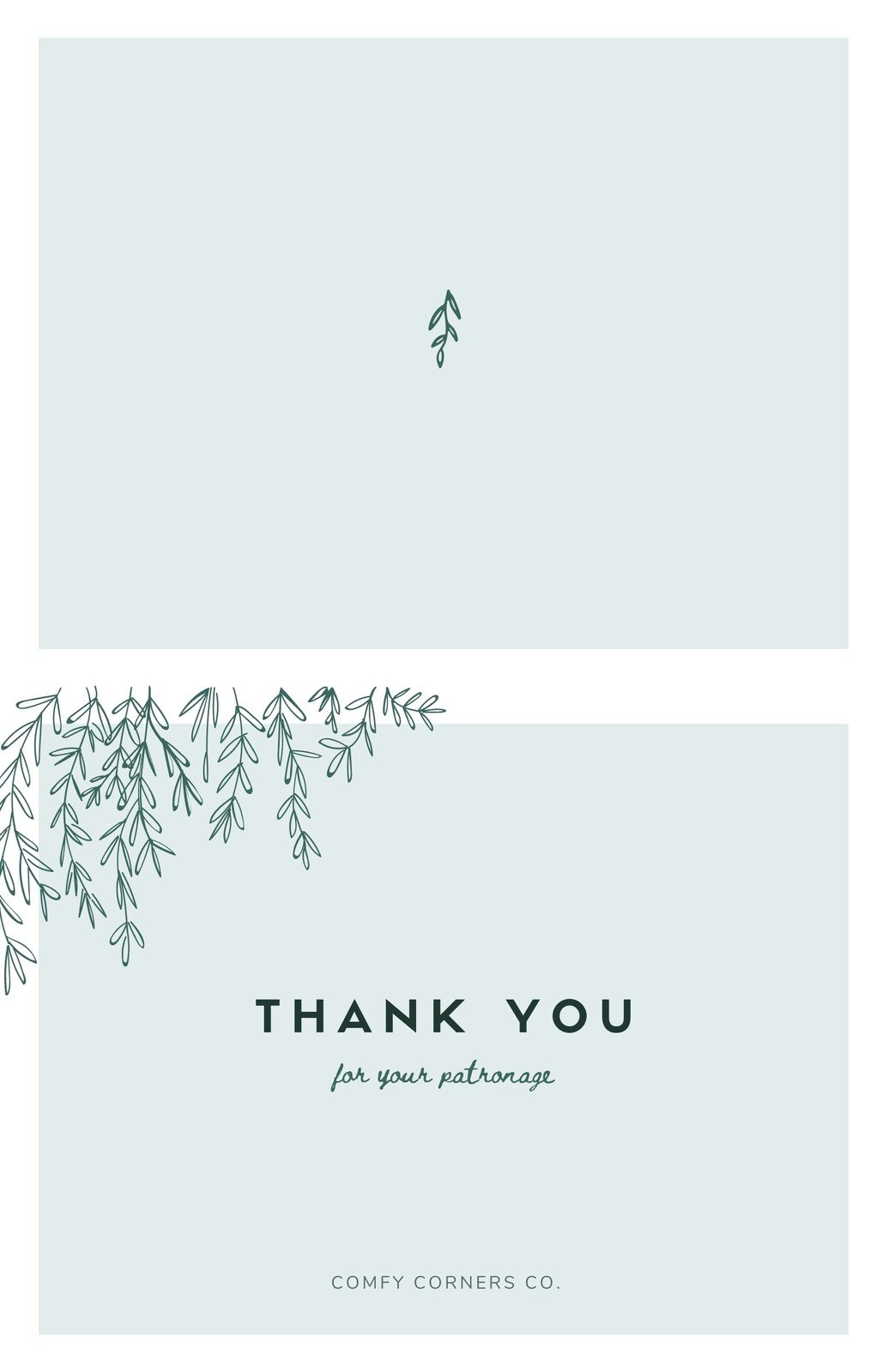 Free Printable, Customizable Folded Note Card Templates | Canva pertaining to Thank You Cards Printable Free Foldable