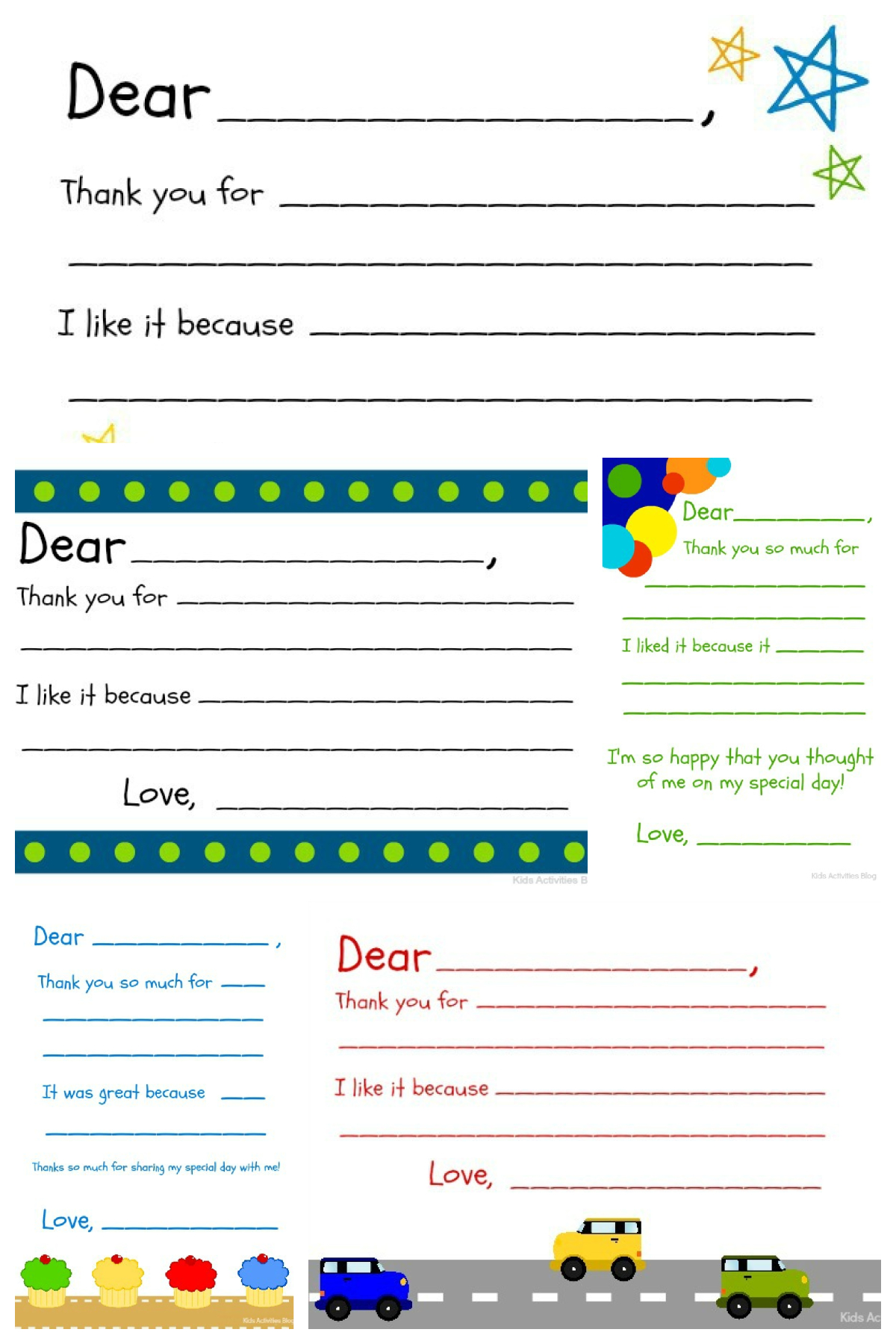 Free Printable Fill In The Blank Thank You Note | Kids Activities Blog pertaining to Thank You Cards Printable Kids