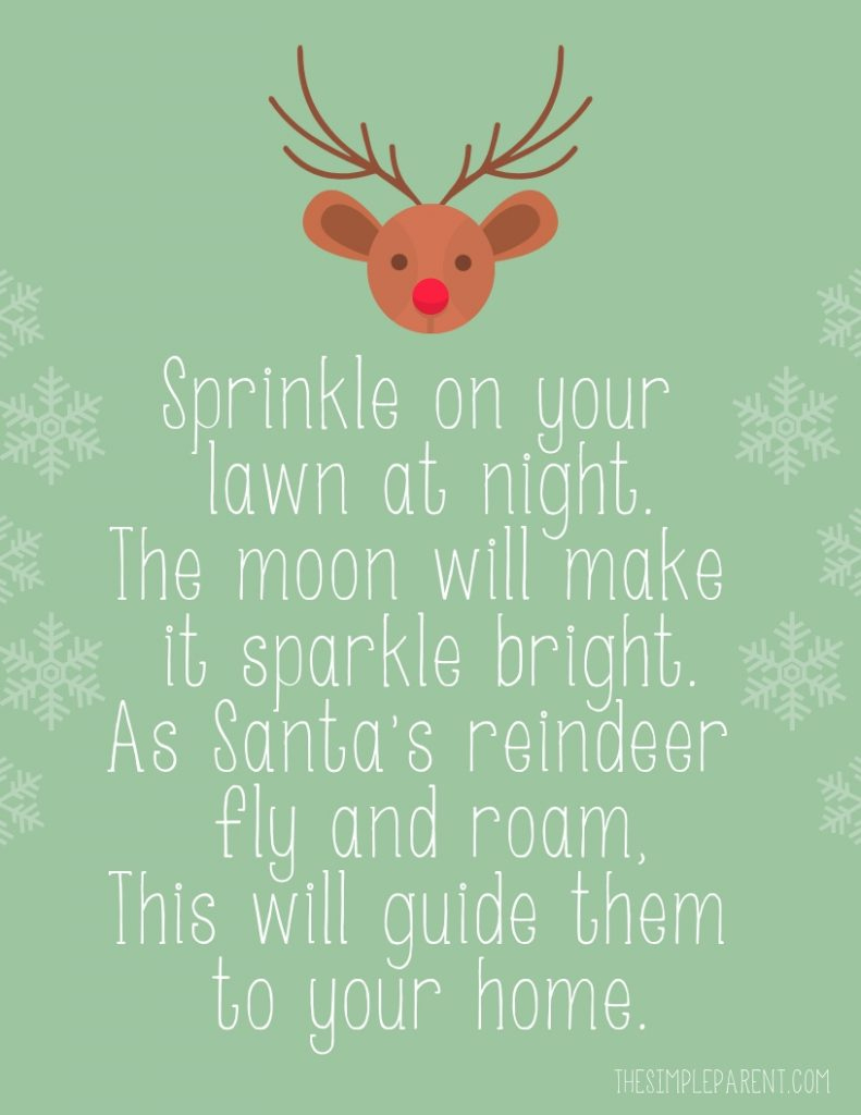 Free Printable Reindeer Food Poem &amp;amp; Farmhouse Bucket Craft - The with regard to Reindeer Food Printable Poem