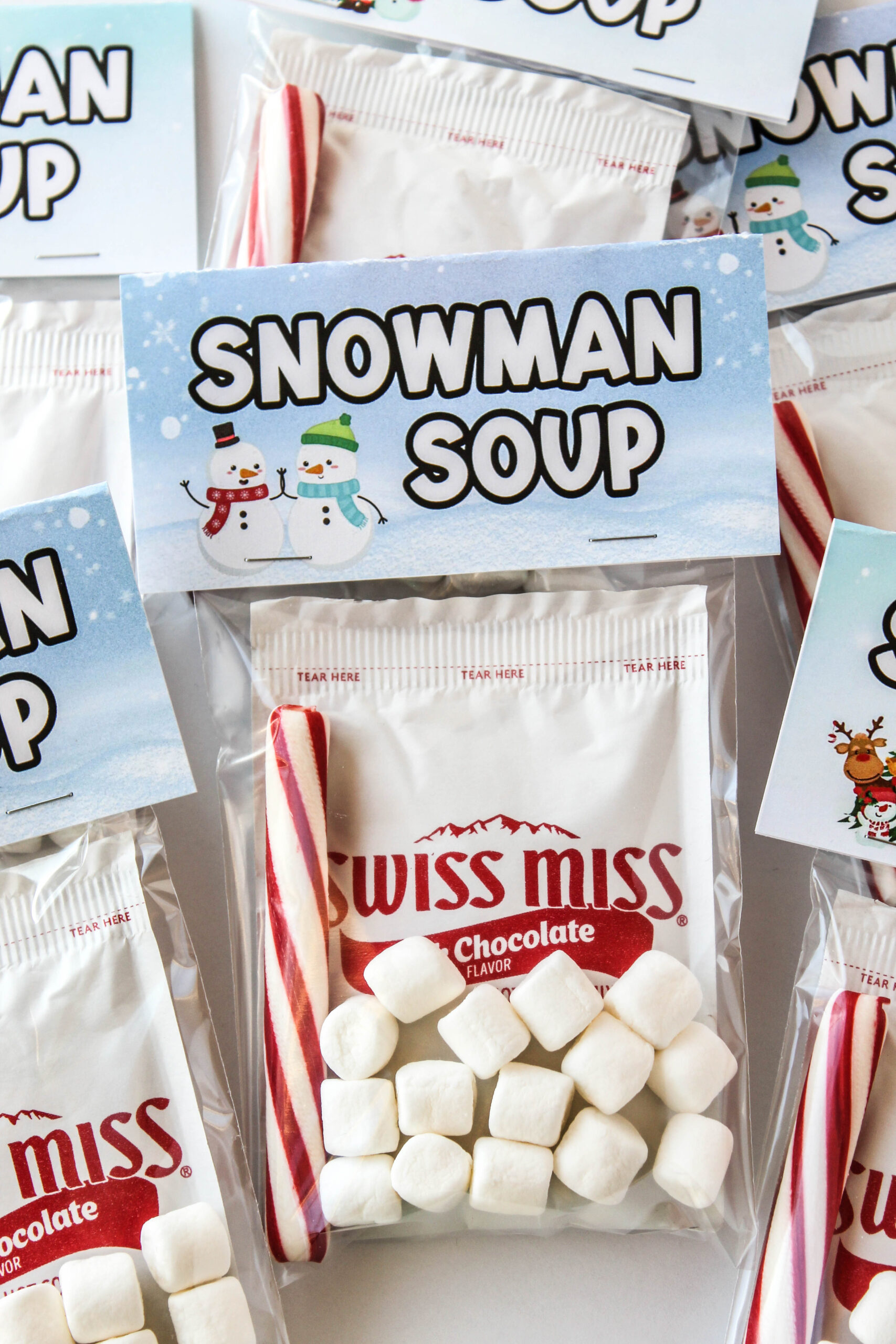 Free Printable Snowman Soup Bag Topper | Baking You Happier in Snowman Soup Free Printable