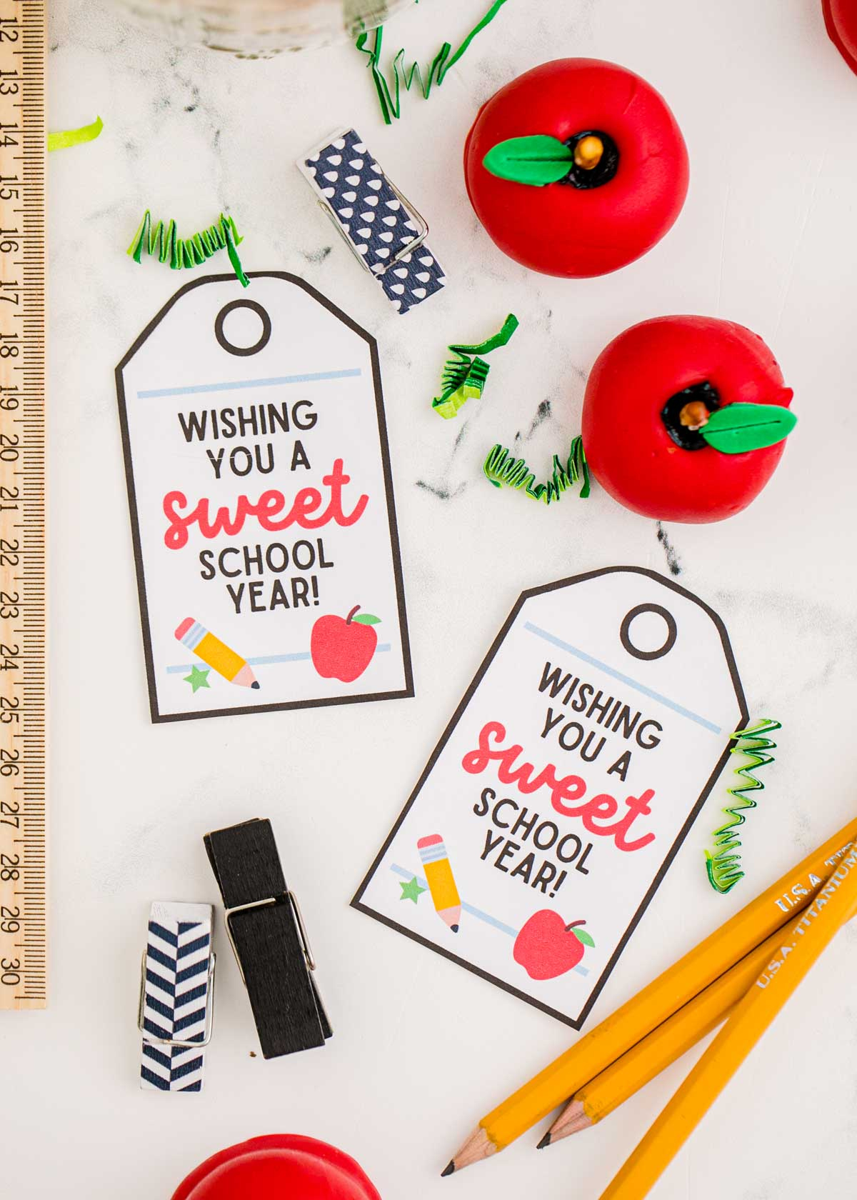 Free Printable Sweet Teacher Gift Tags - Play Party Plan for Printable Teacher Christmas Tags