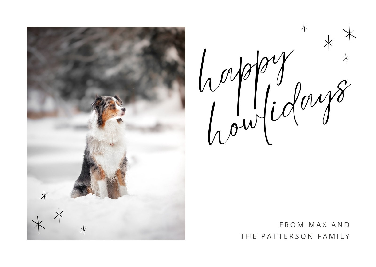 Free To Edit And Print Dog Christmas Card Templates | Canva pertaining to Printable Christmas Card Dog