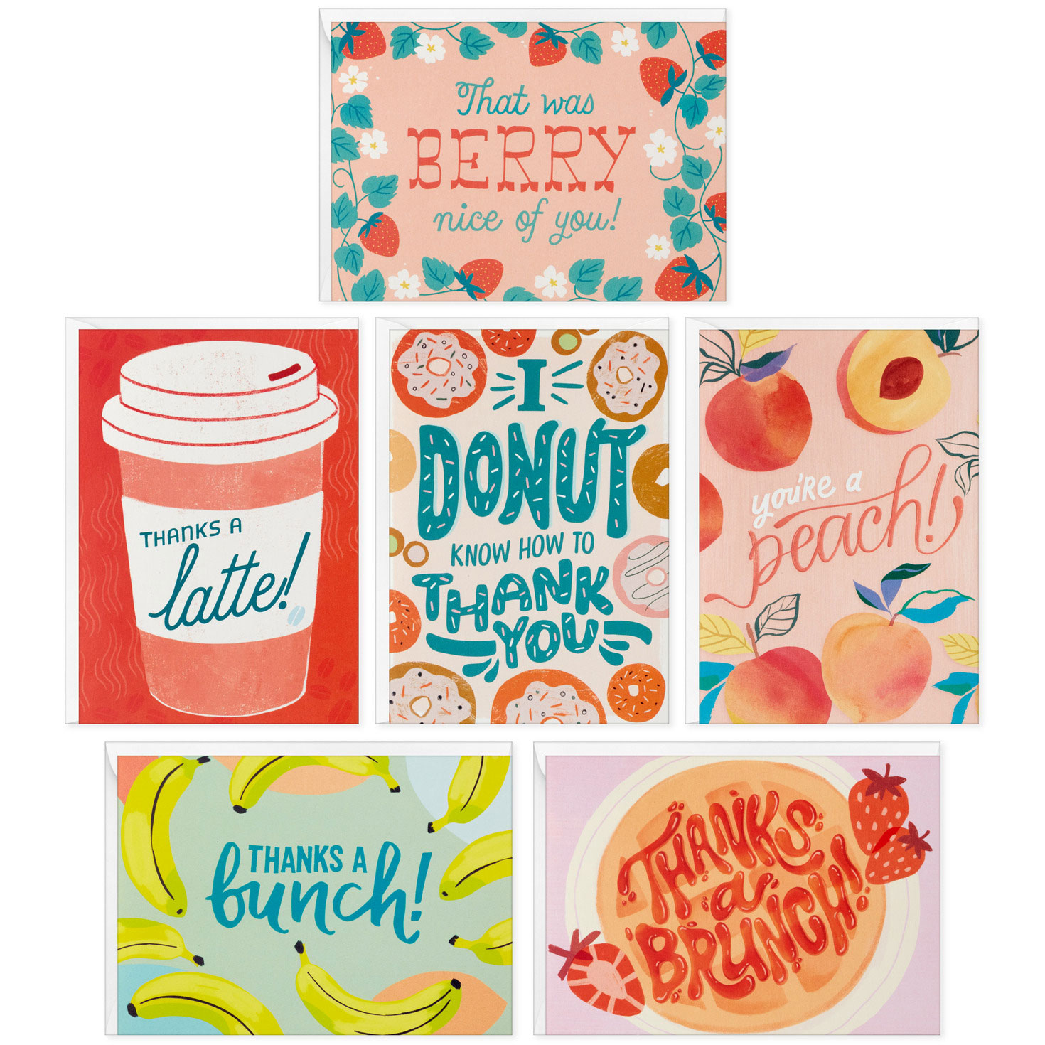 Fun Foods Thank-You Note Cards, Pack Of 36 - Note Cards pertaining to Free Thank You Cards Hallmark Printable