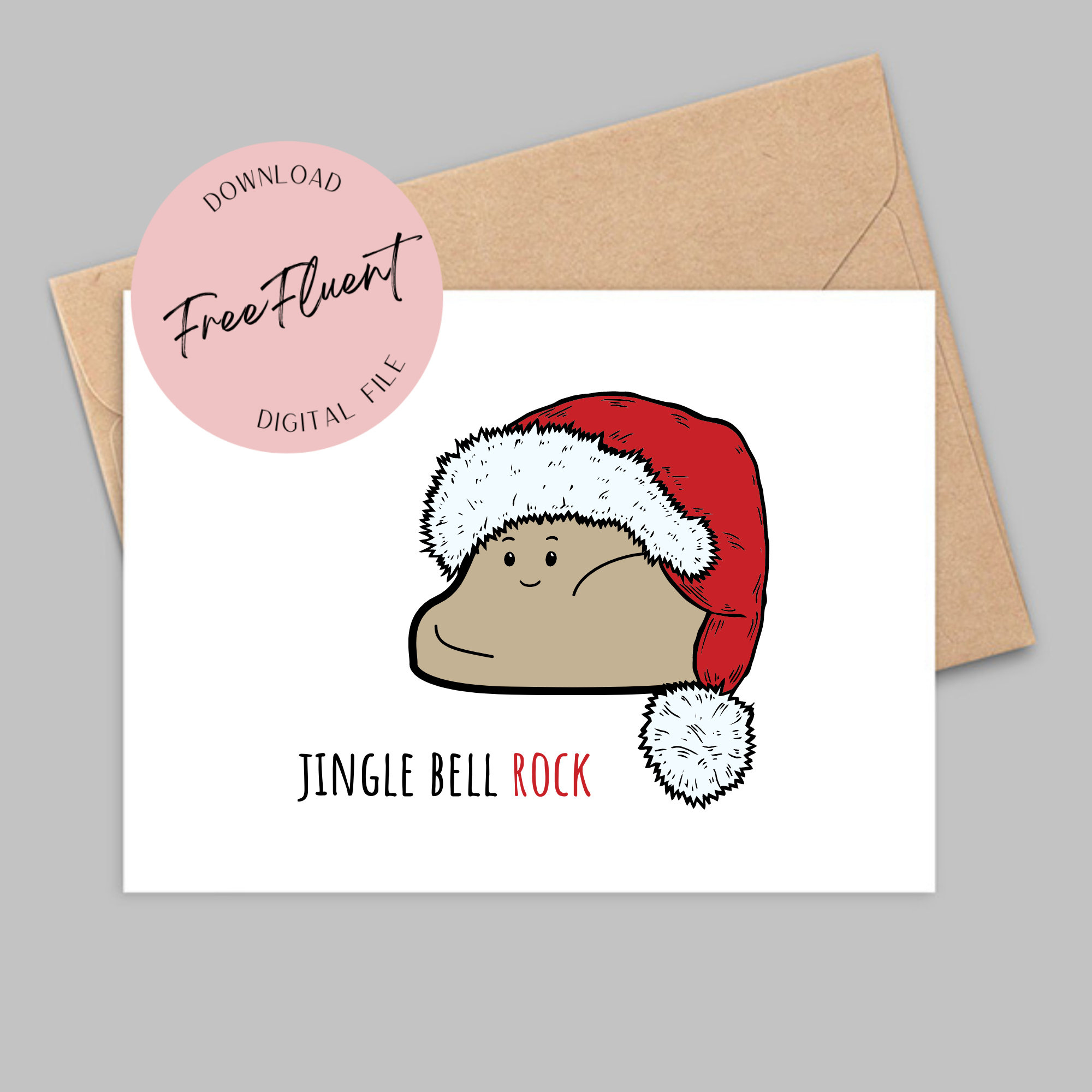 Funny Christmas Card Printable, Christmas Greeting Card, Digital with Printable Christmas Card Funny