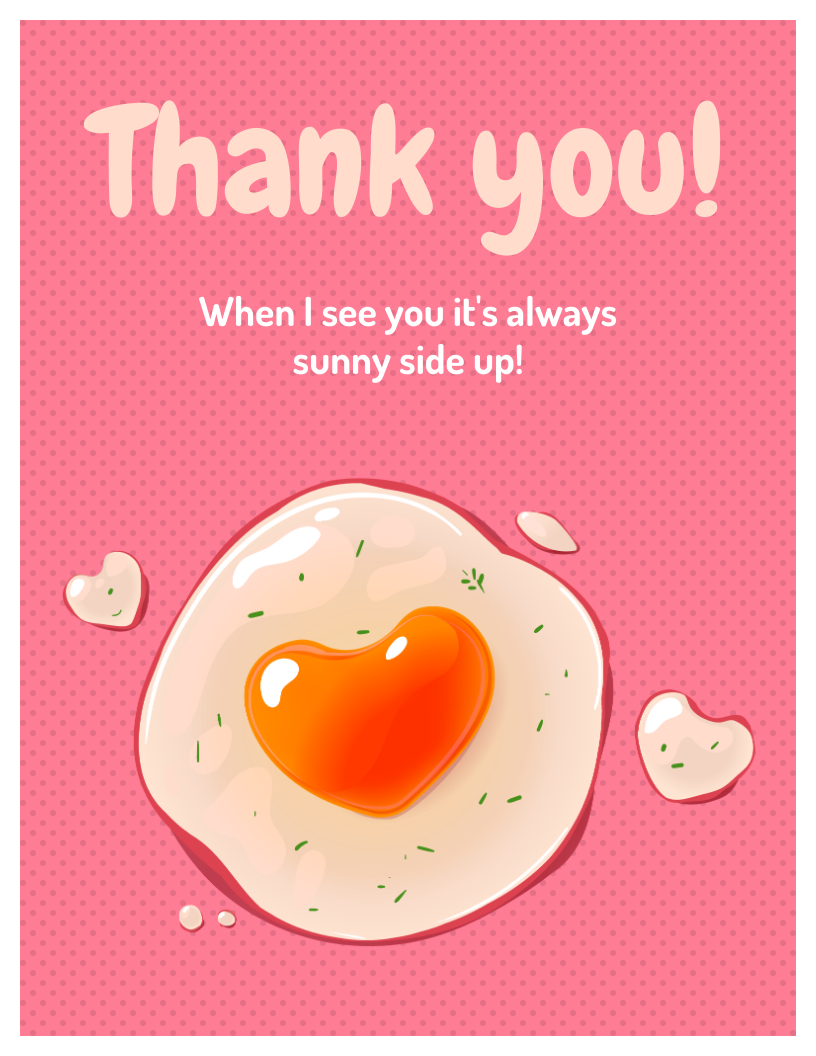Funny Loving Thank You Card - Venngage pertaining to Funny Thank You Cards Printable