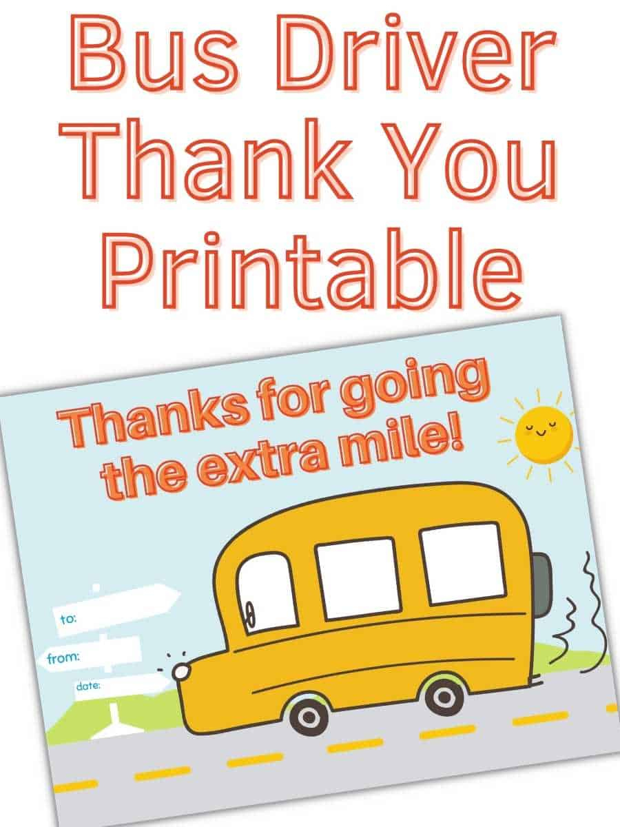 Gifts For School Appreciation Card Bus Driver pertaining to Free Printable Thank You Cards For Bus Driver