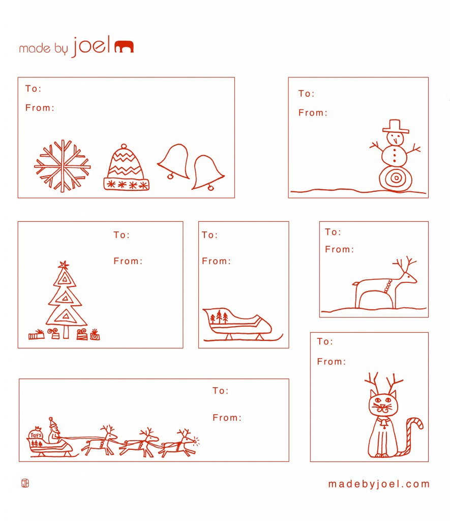 Holiday Gift Tag Templates – Madejoel with Printable Christmas Tags For Gifts