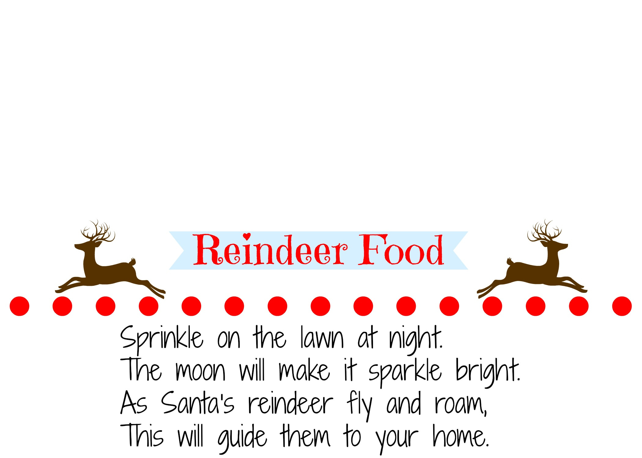Homemade Reindeer Food Recipe With Printable Labels throughout Reindeer Food Printable Labels Free