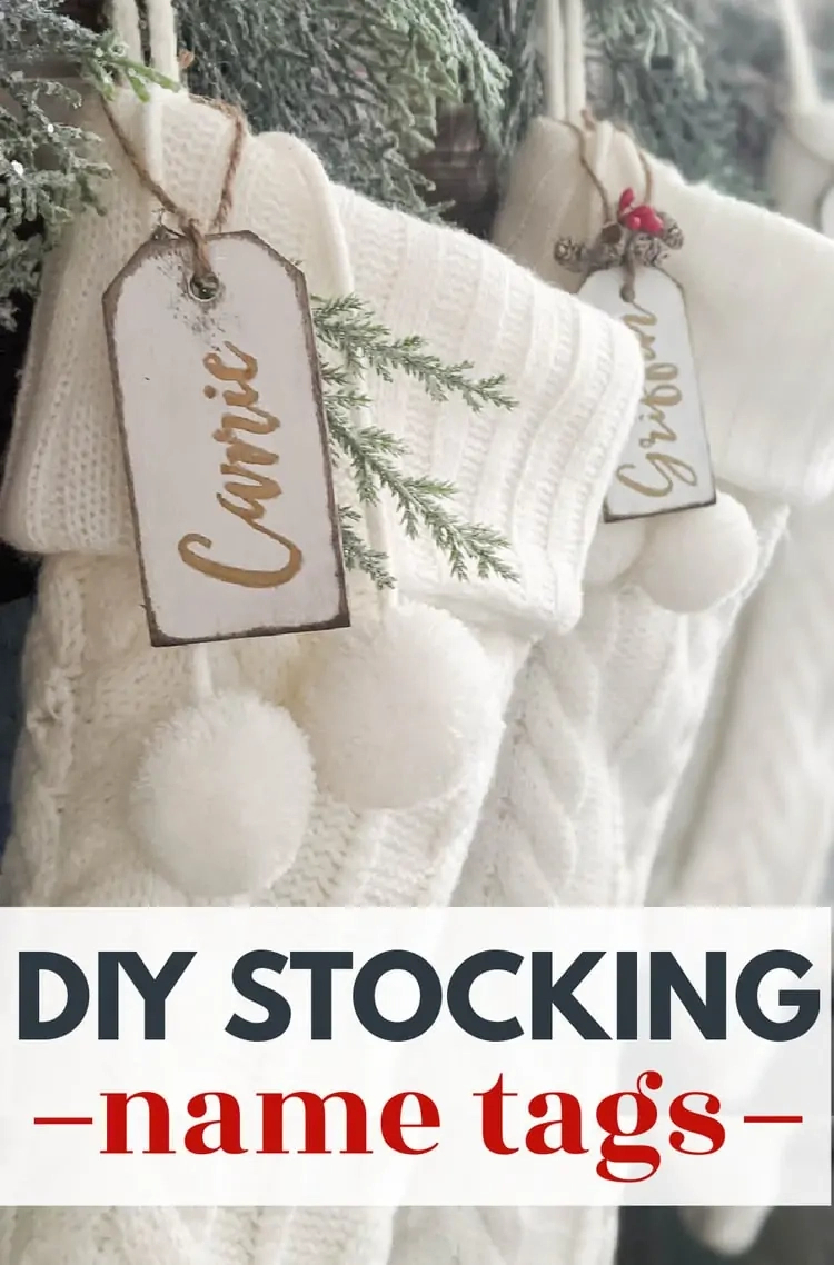 How To Make Beautiful Diy Stocking Name Tags intended for Printable Christmas Stocking Name Tags
