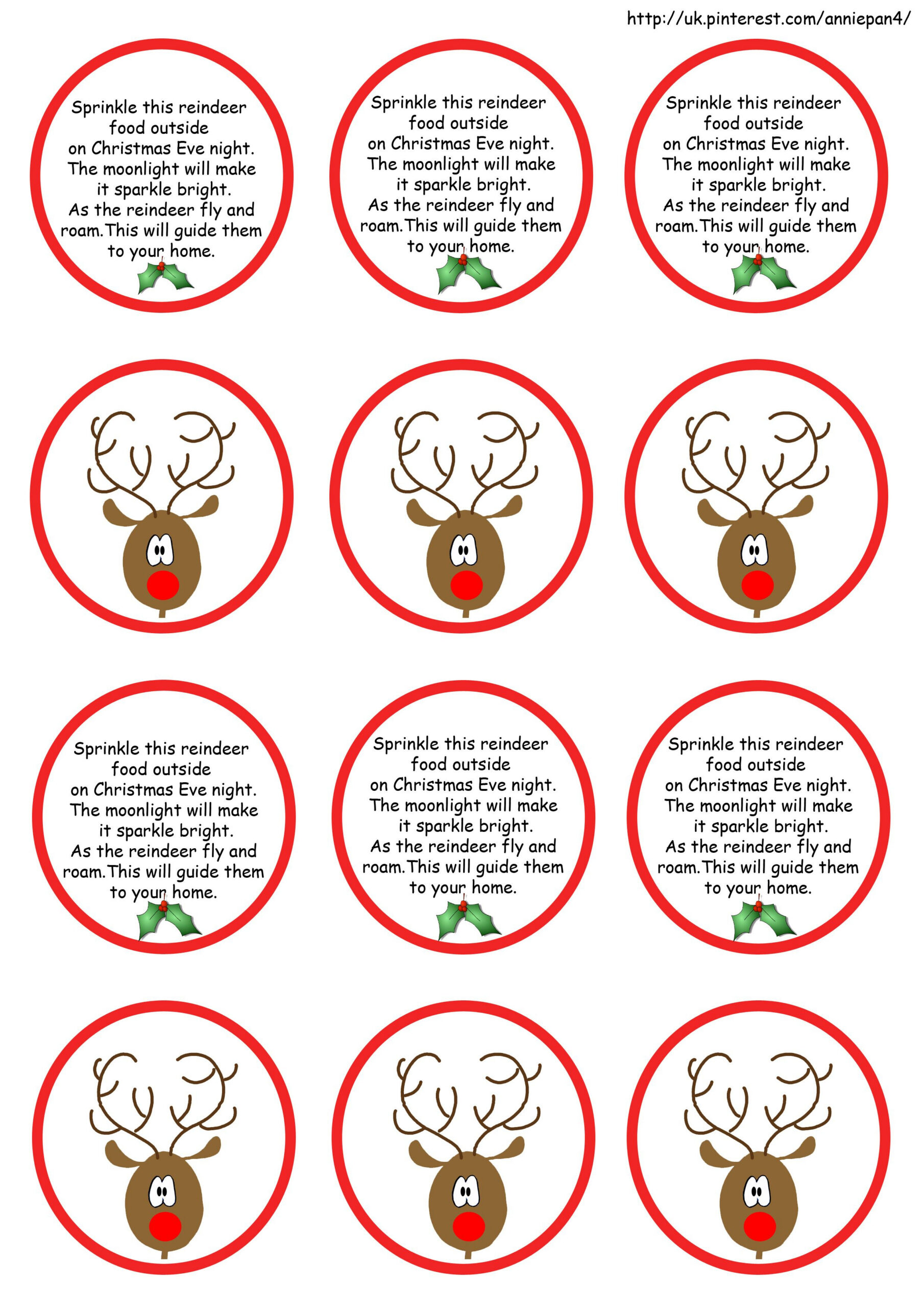 Ive Made Some Labels For Our Christmas Fayre And Thought Id Share pertaining to Pinterest Reindeer Food Printable