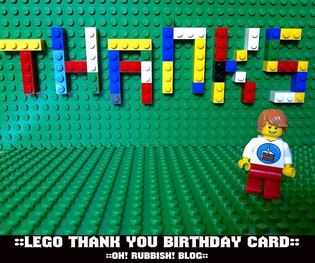 Lego Thank You Card :: Free Lego Party Printables :: Birthday with Lego Thank You Cards Printable Free