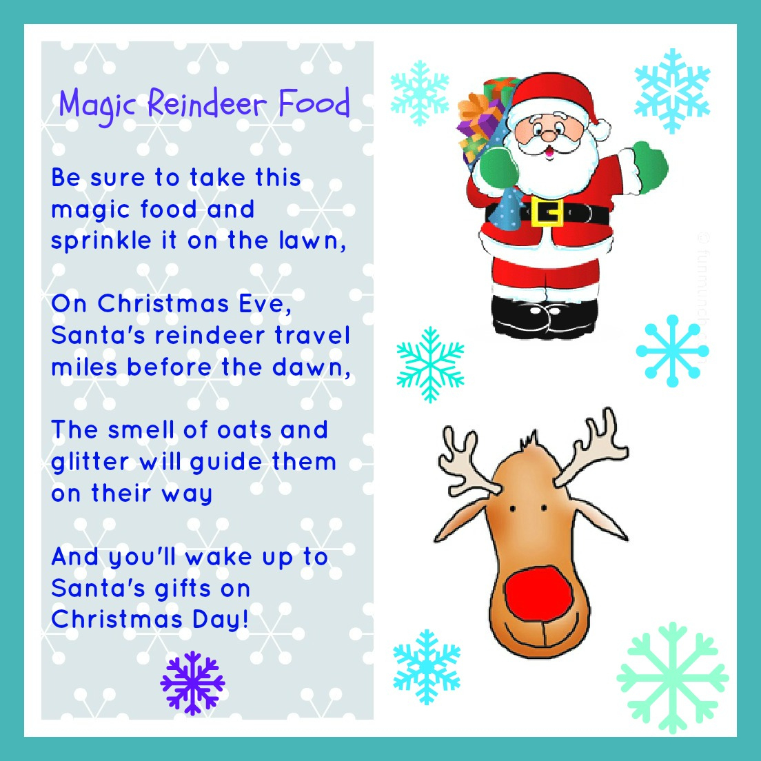 Magic Reindeer Food Free Printable intended for Magic Reindeer Food Printable Free Download