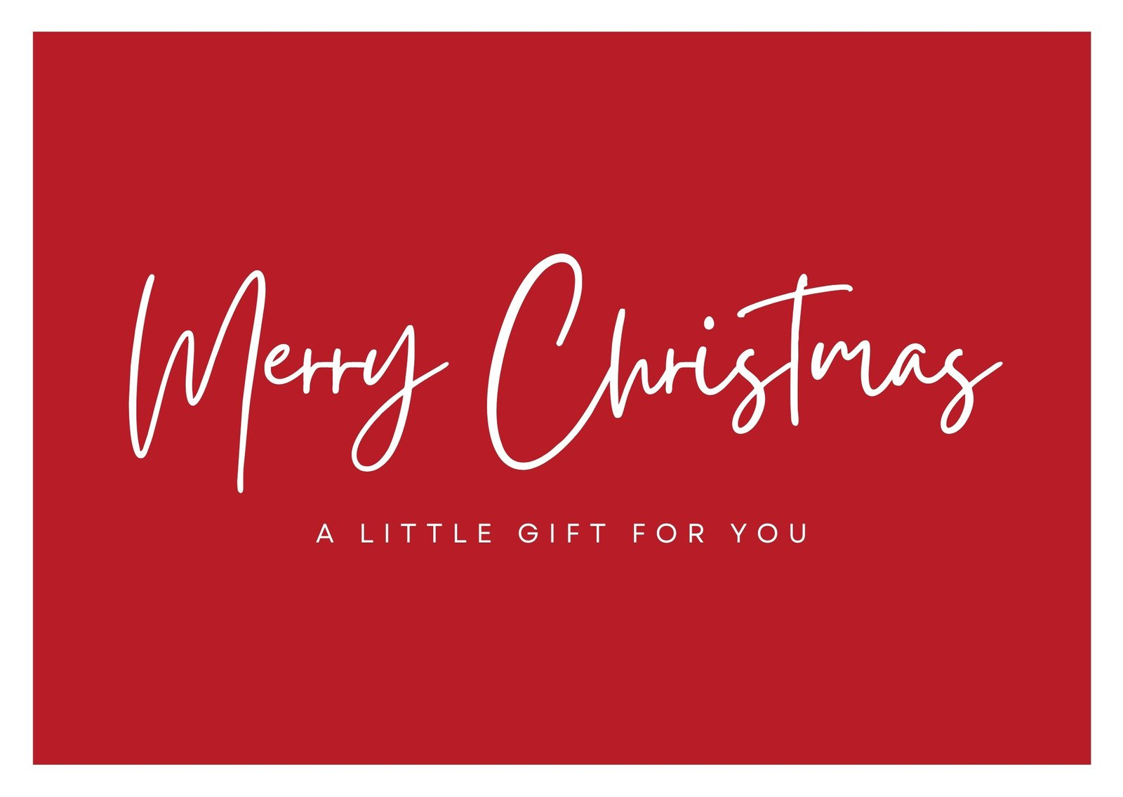 Merry Christmas Gift Card with Merry Christmas Printable Gift Card
