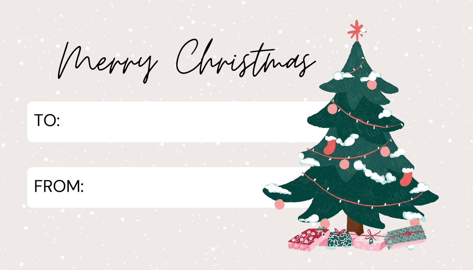 Page 2 - Free Custom Printable Christmas Tag Templates | Canva in Printable Christmas Card For Gift Card