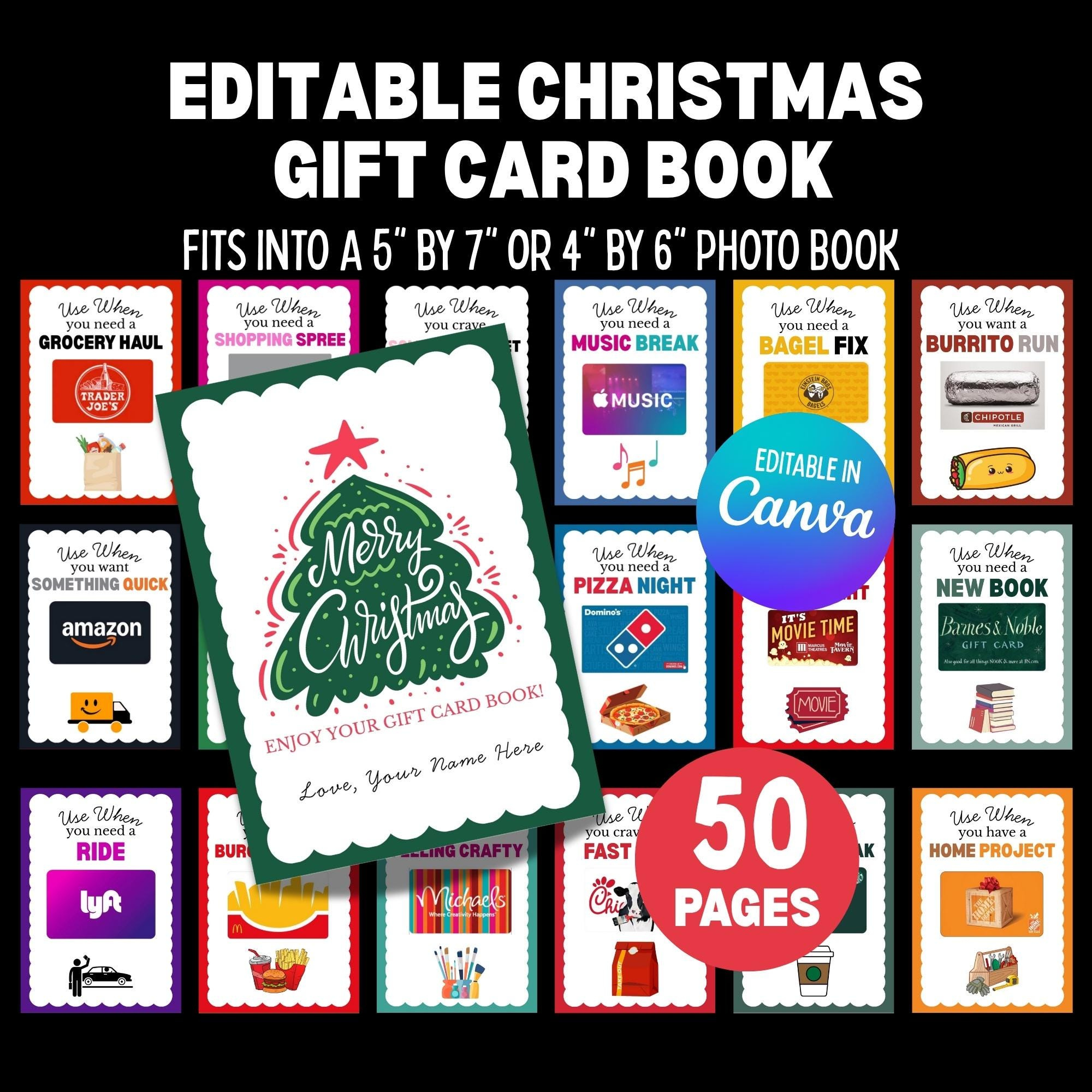 Printable Christmas Gift Card Books - 60+ Gift Ideas For 2025 inside 50 Gift Card Amazon Christmas Printable