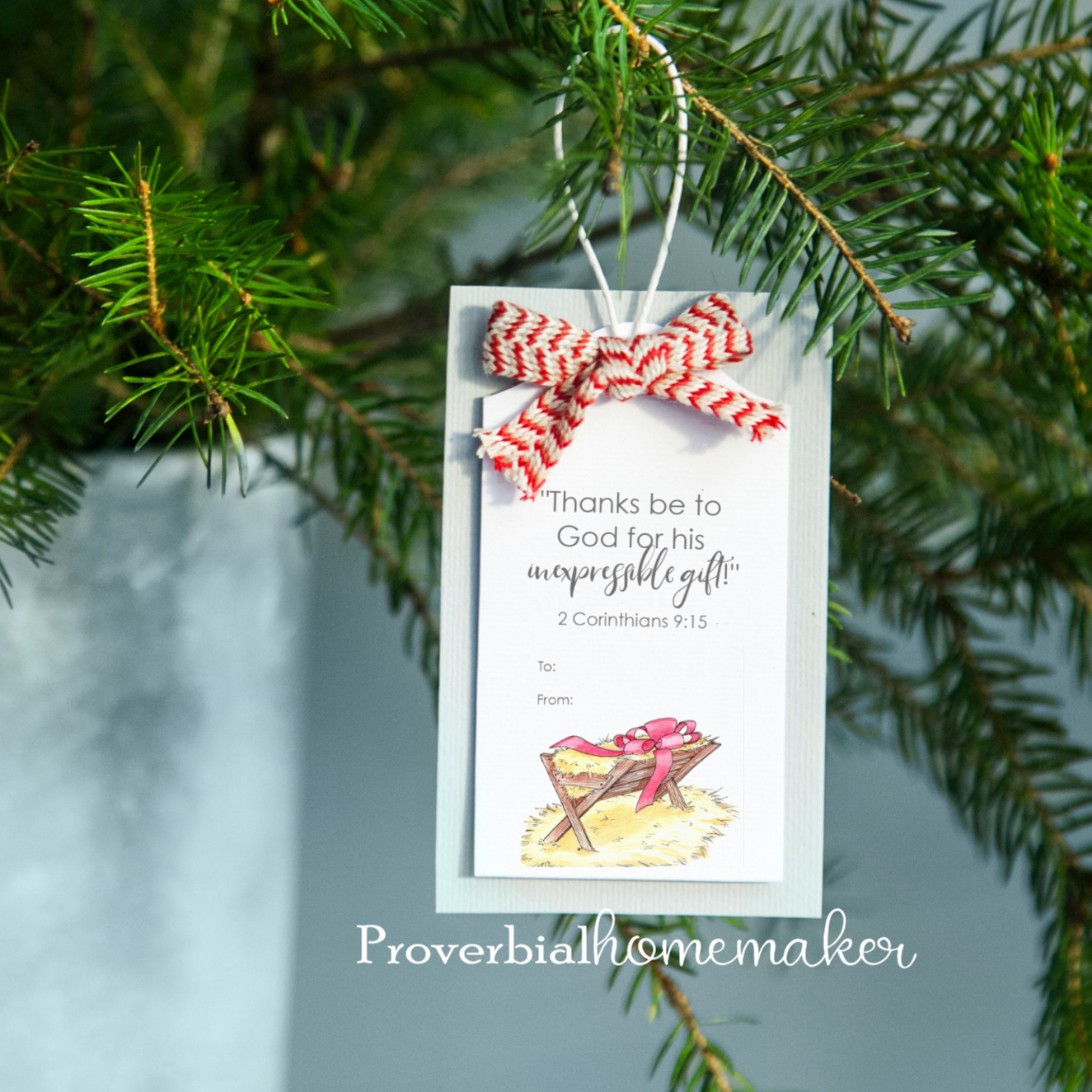 Printable Christmas Gift Tags With Scripture for Free Printable Religious Christmas Tags