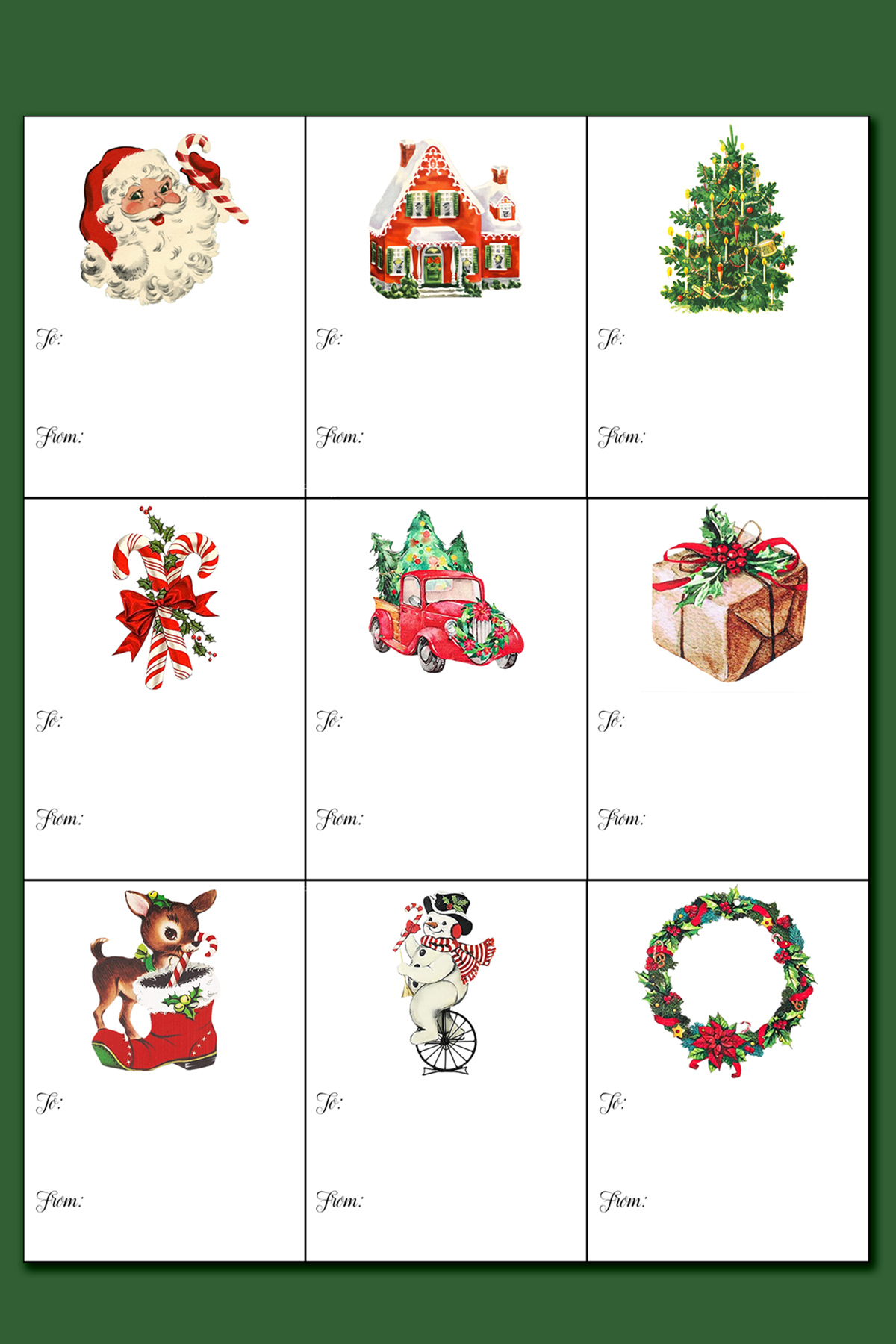 Printable Christmas Labels For Gifts pertaining to Printable Christmas Tags Stickers