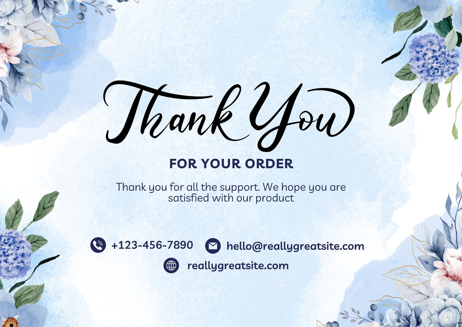 Printable, Customizable Thank You Card Templates | Canva with Printable Thank You Cards and Envelopes