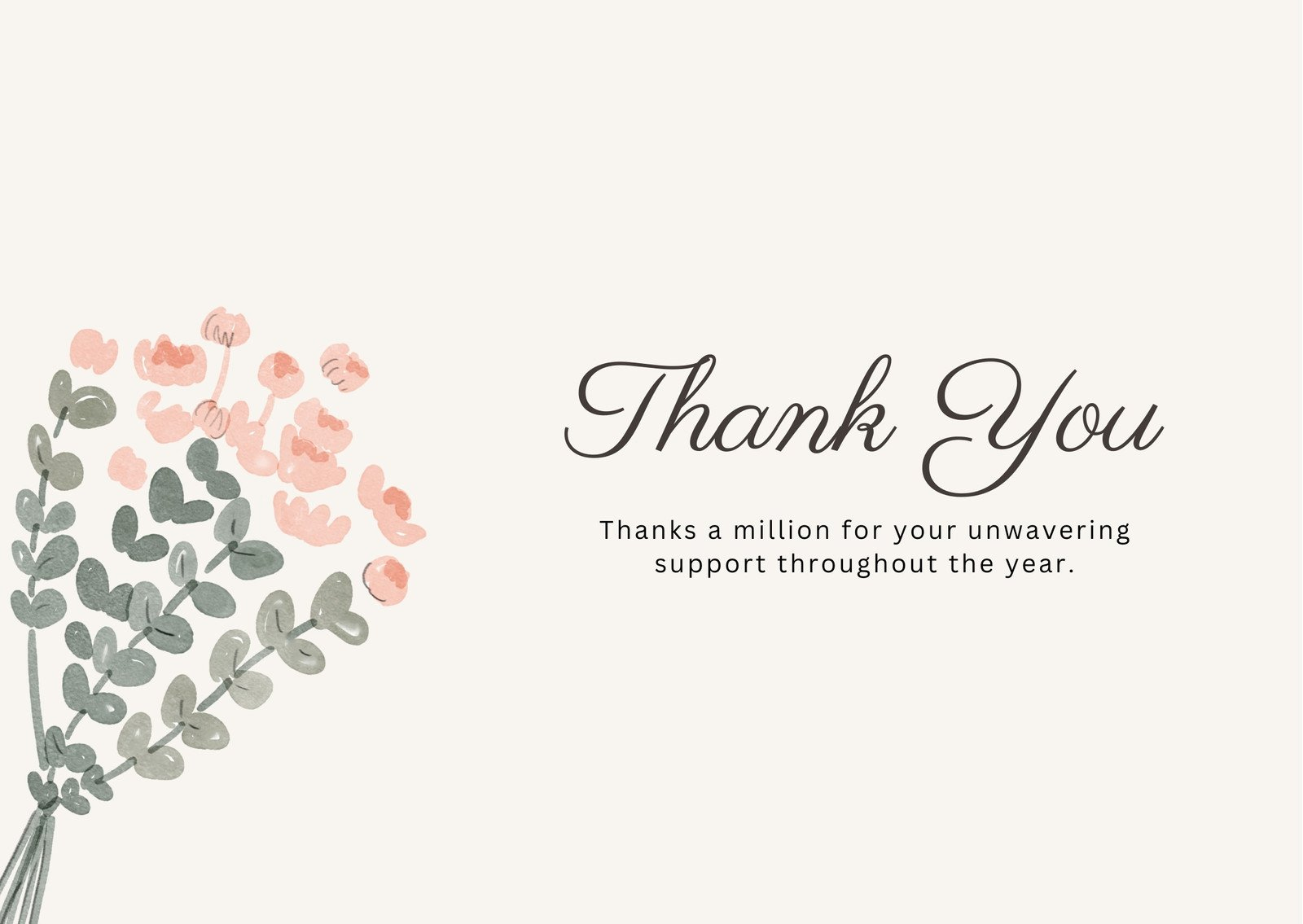 Printable, Customizable Thank You Card Templates | Canva within Thank You Cards Printable Free Download