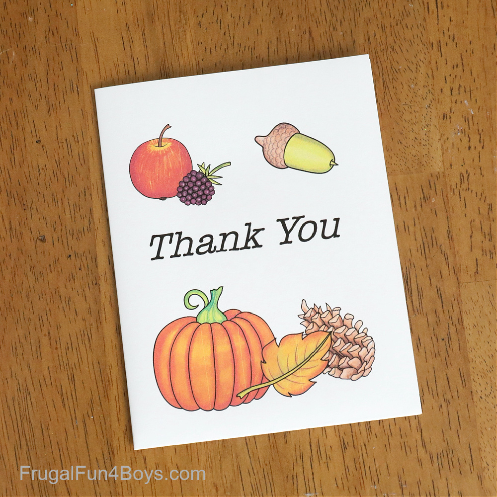 Printable Gratitude Cards {Kids Thanksgiving Activity} - Frugal pertaining to Thanksgiving Thank You Cards Printable