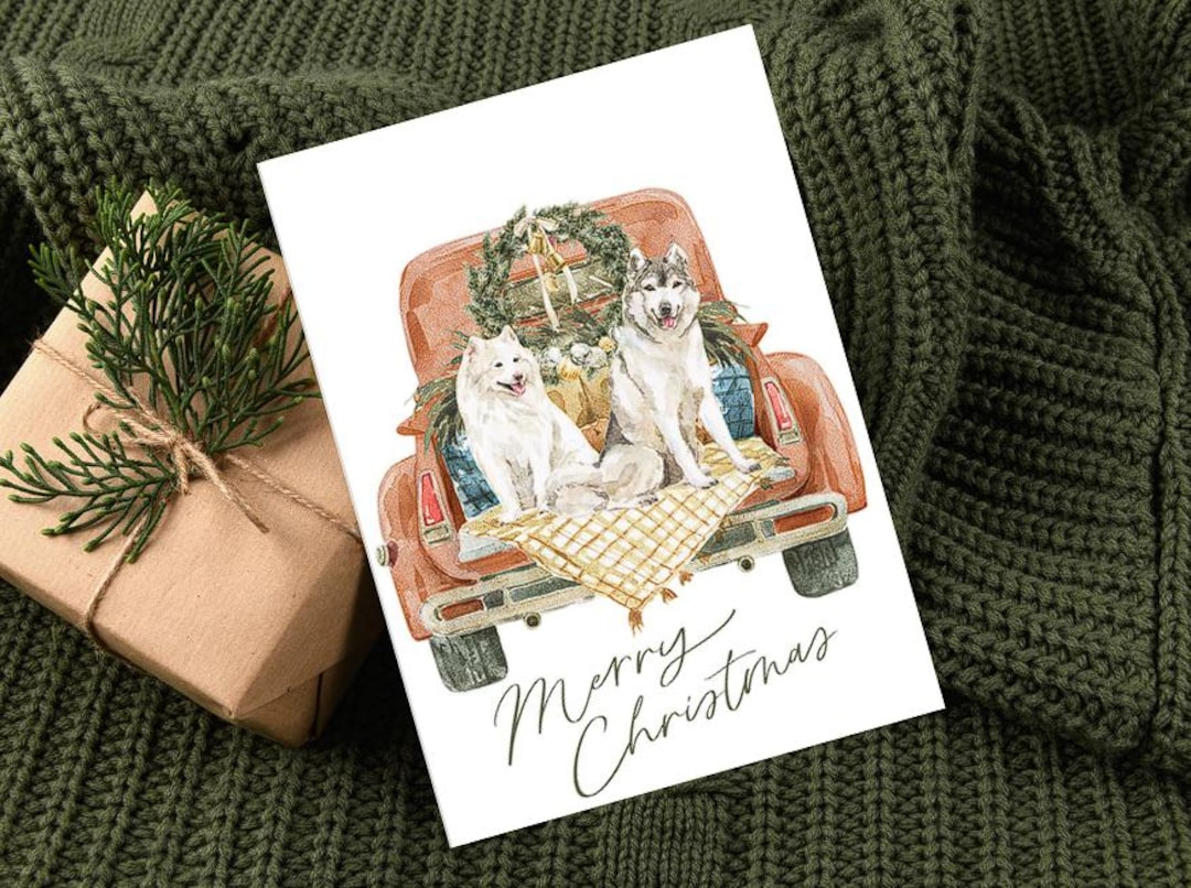 Printable Merry Christmas Card, Digital Card, Digital Download inside Printable Christmas Card Etsy