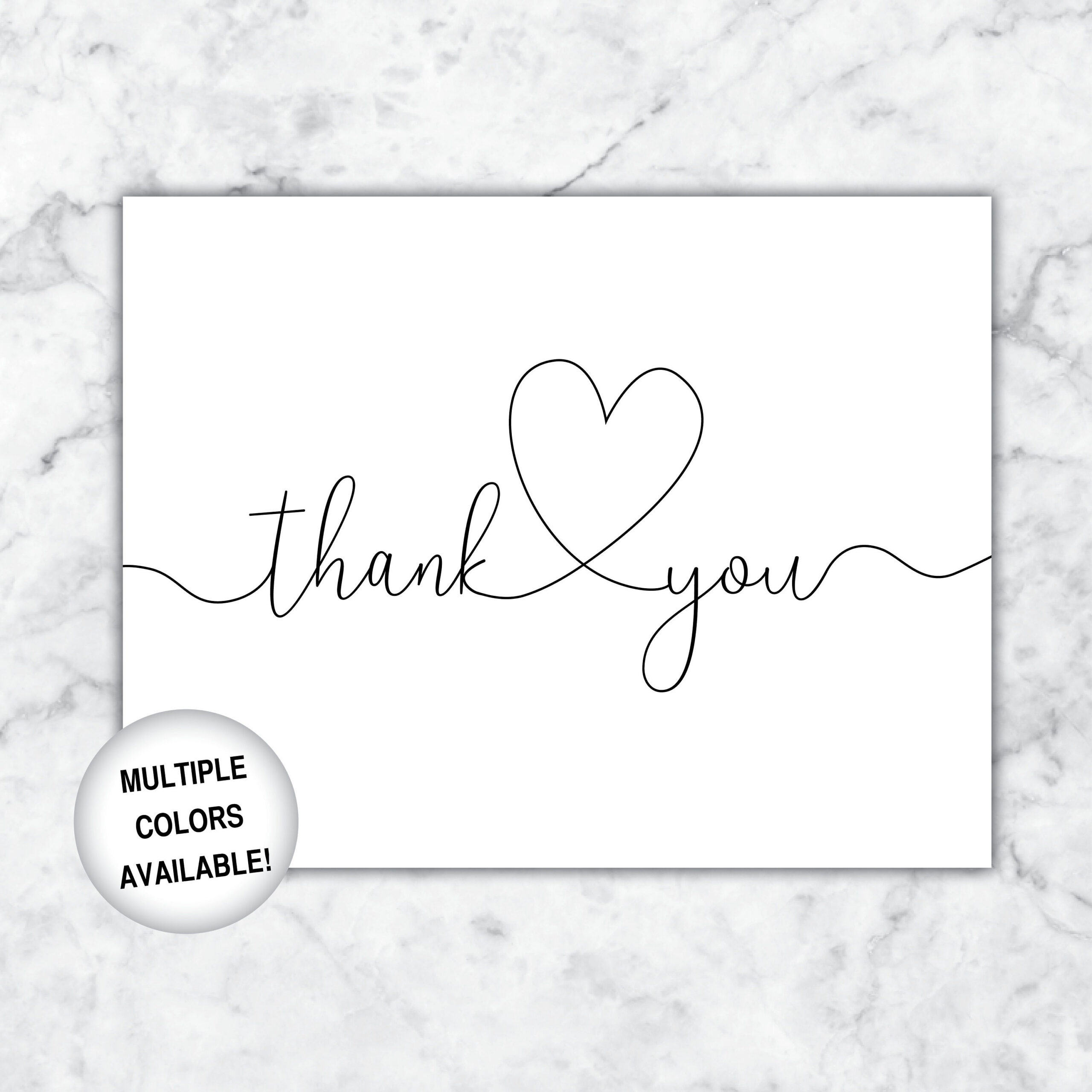 Printable Thank You Cards | Bridal Shower Thank You Cards | Thank with Thank You Cards Printable Black And White