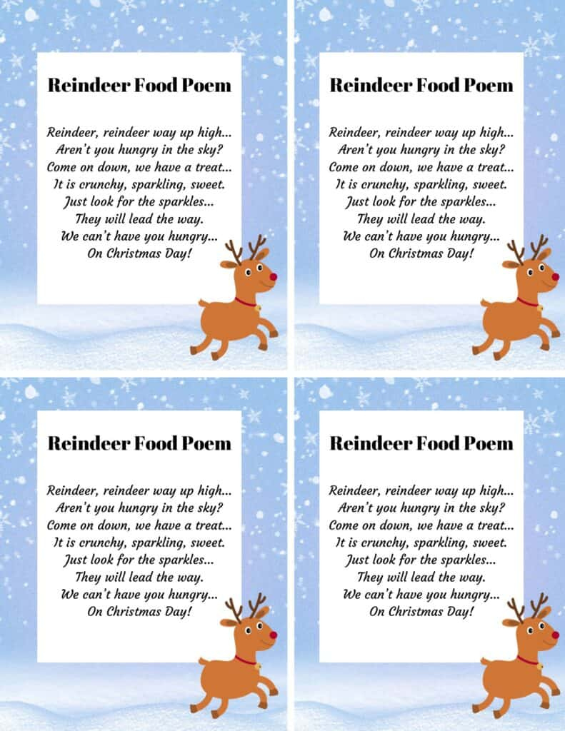 Sparkling Magical Reindeer Food Recipe: Rudolph&amp;#039;S Secret inside Printable Reindeer Food Recipes