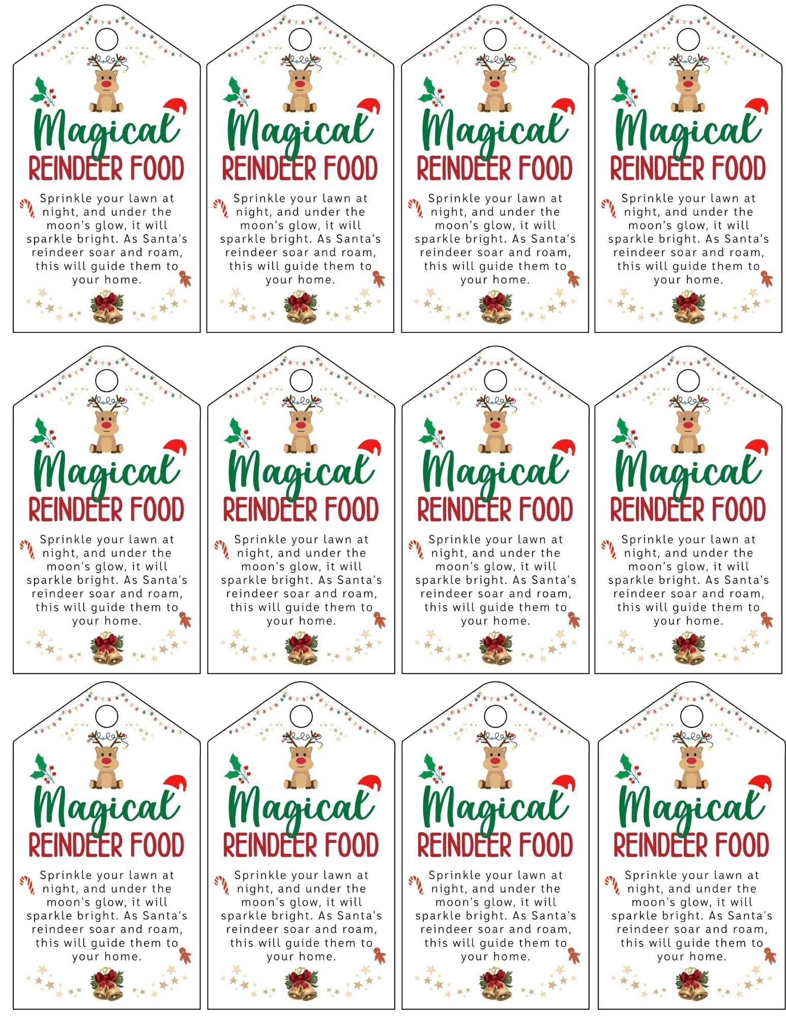 Sprinkle Some Magic: Reindeer Food Poem With Free Printable throughout Magic Reindeer Food Recipe Printable