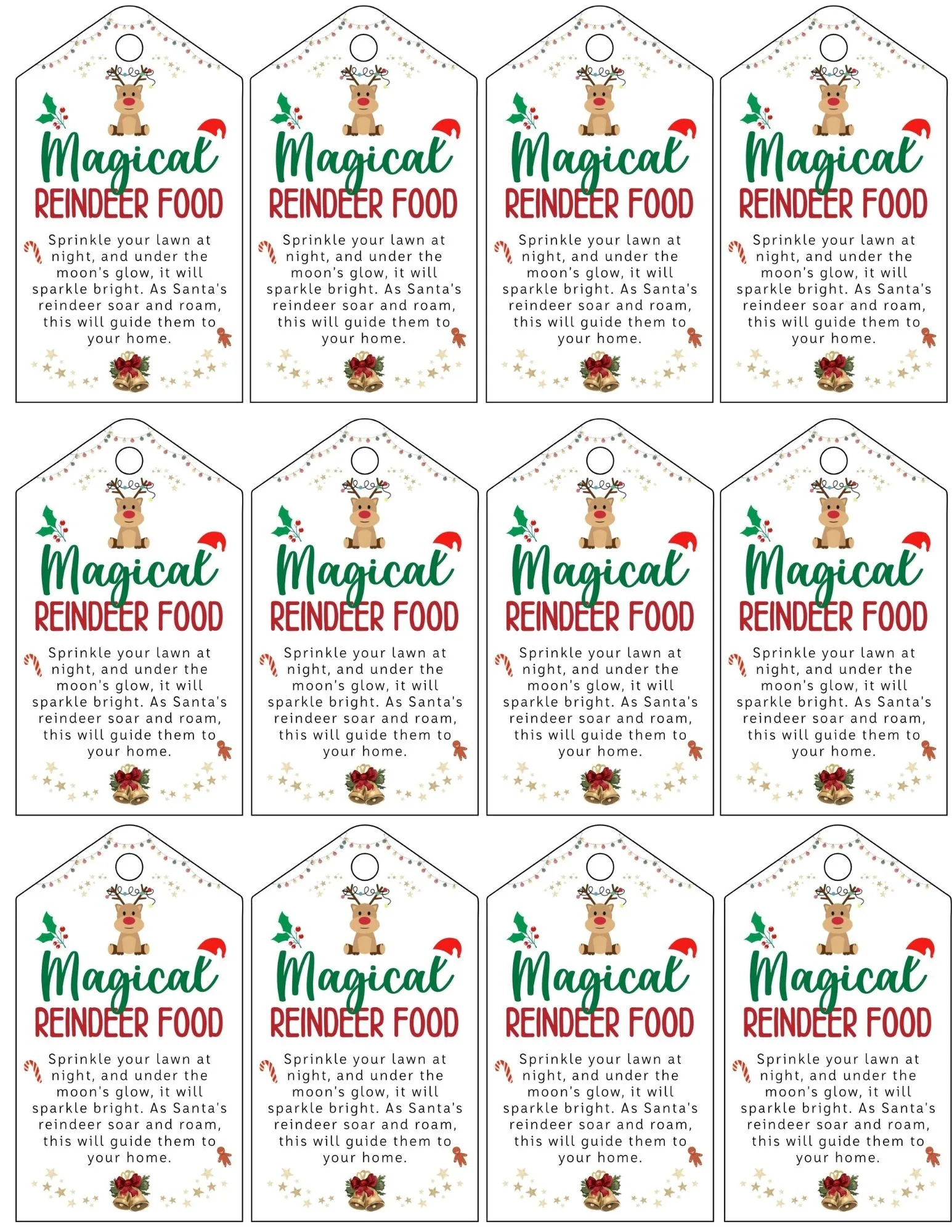 Sprinkle Some Magic: Reindeer Food Poem With Free Printable throughout Reindeer Food Printable Poem