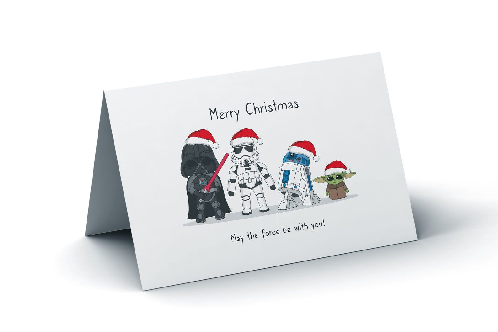 Star Wars Christmas Cards - Shop On Pinterest within Star Wars Printable Christmas Card