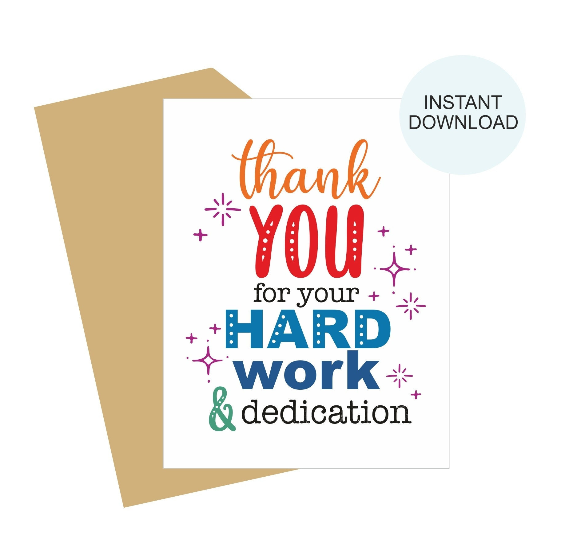 Team Appreciation Card Printable / Employee Appreciation Card regarding Free Printable Employee Thank You Cards