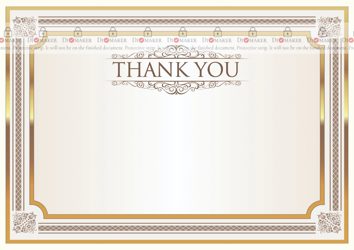 Thank You Card Template «Shine» - Dimaker - Templates - Thank You Card inside Printable Thank You Cards And Envelopes