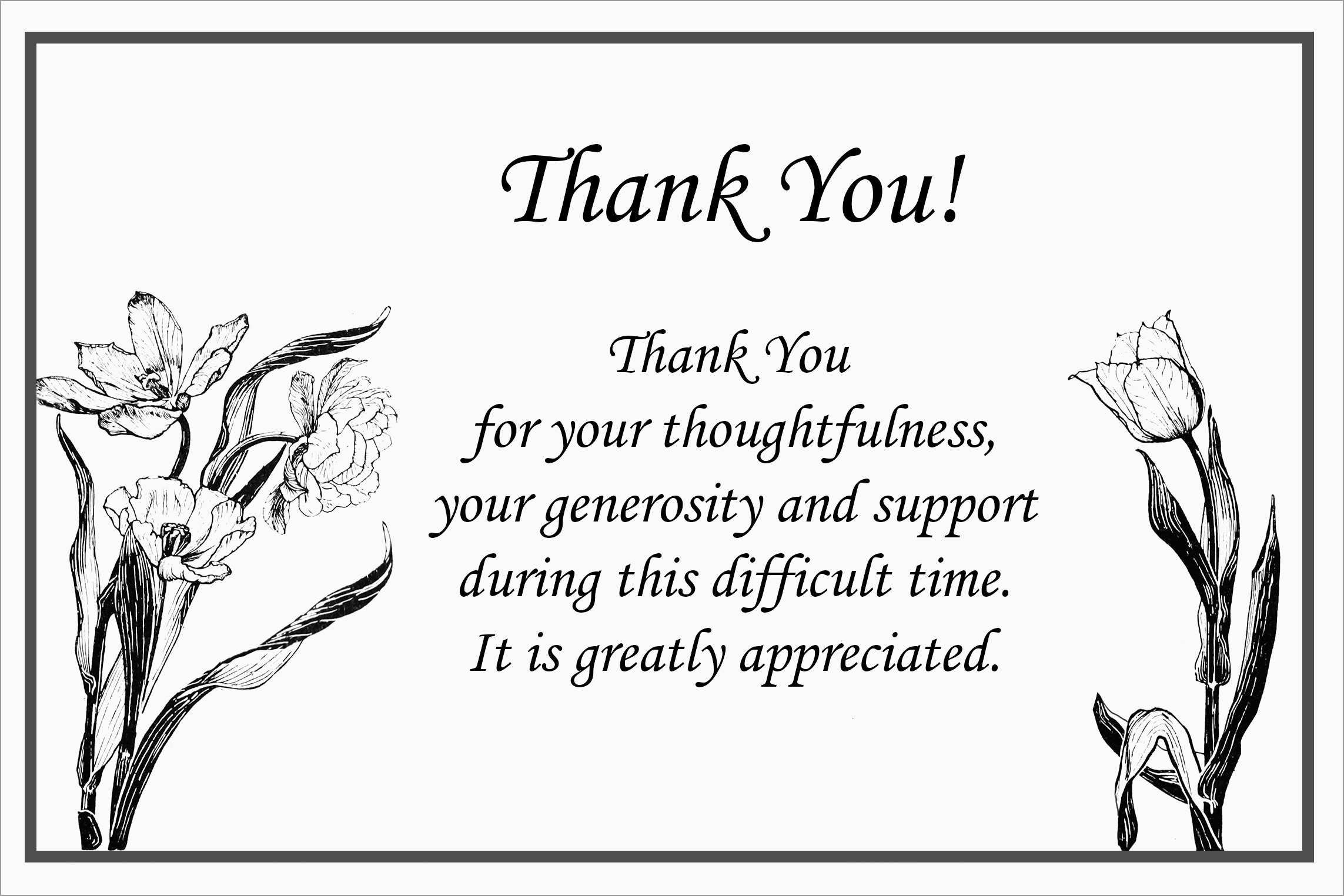 Thank You Flowers Hallmark Funeral Thank You Cards Assortment inside Free Thank You Cards Hallmark Printable