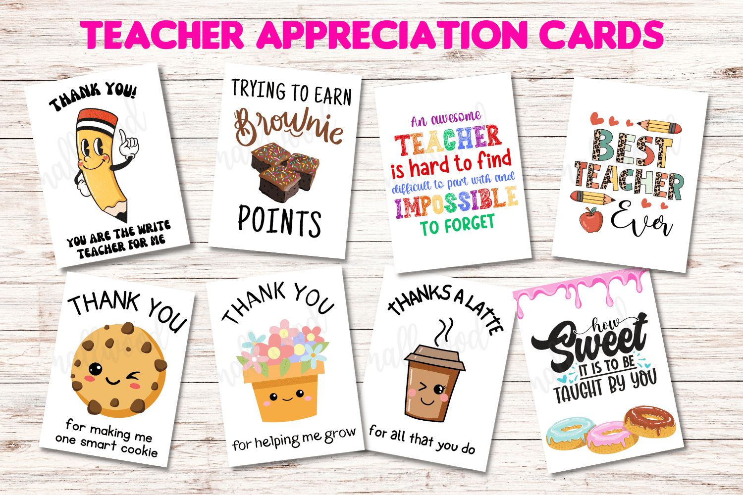 The Best Teacher Thank You Cards (21 Free Printables) - Cassie within Free Printable Teacher Thank You Cards